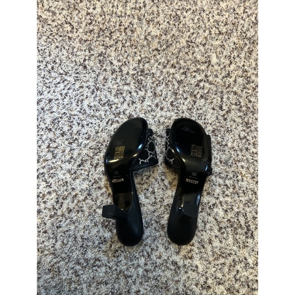 Black Gucci New  Mules Sz 38 EU Women's Mesh GG Crystals Embellished 3" Heels - Picture 4 of 6